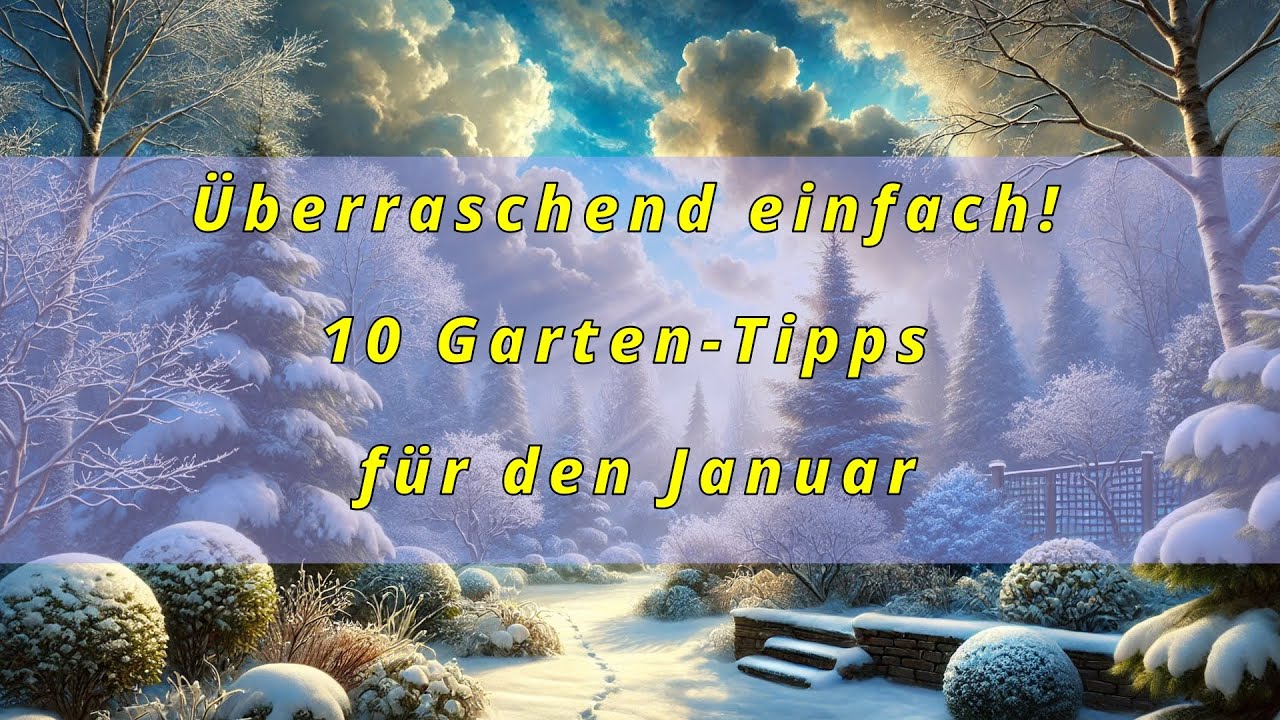 8 Dinge, die professionelle Gärtner jeden Januar tun